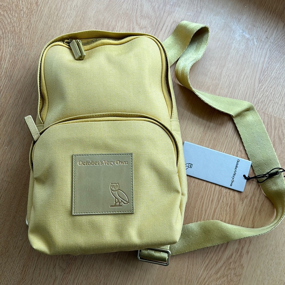 Ovo Octobers Very Own - Sling Bag Amber Yellow Shoulder Cross Bag BNWT